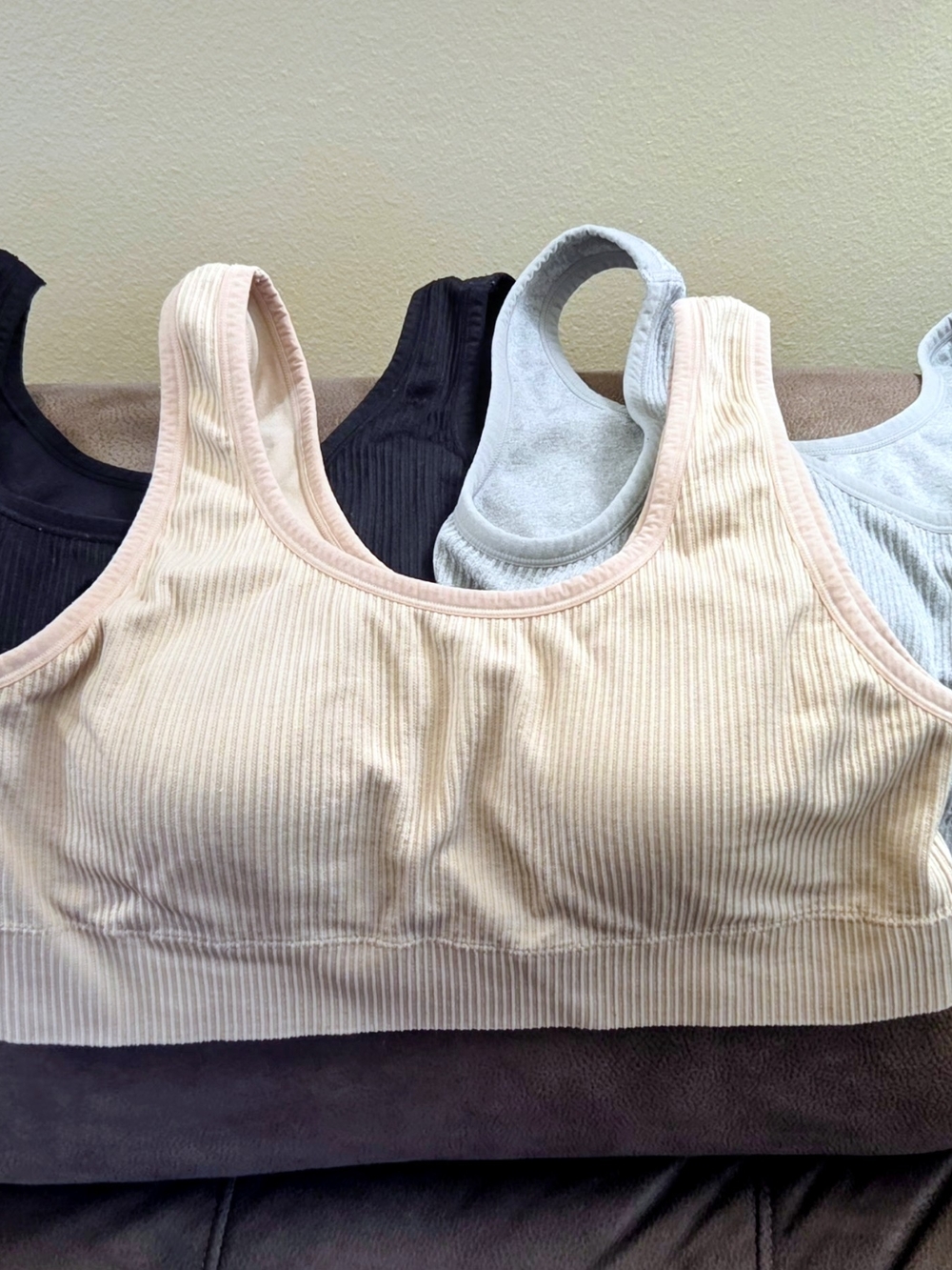 TORRID Set Of 3 Size 2 Seamless Rib Lightly Lined Scoop Bralettes